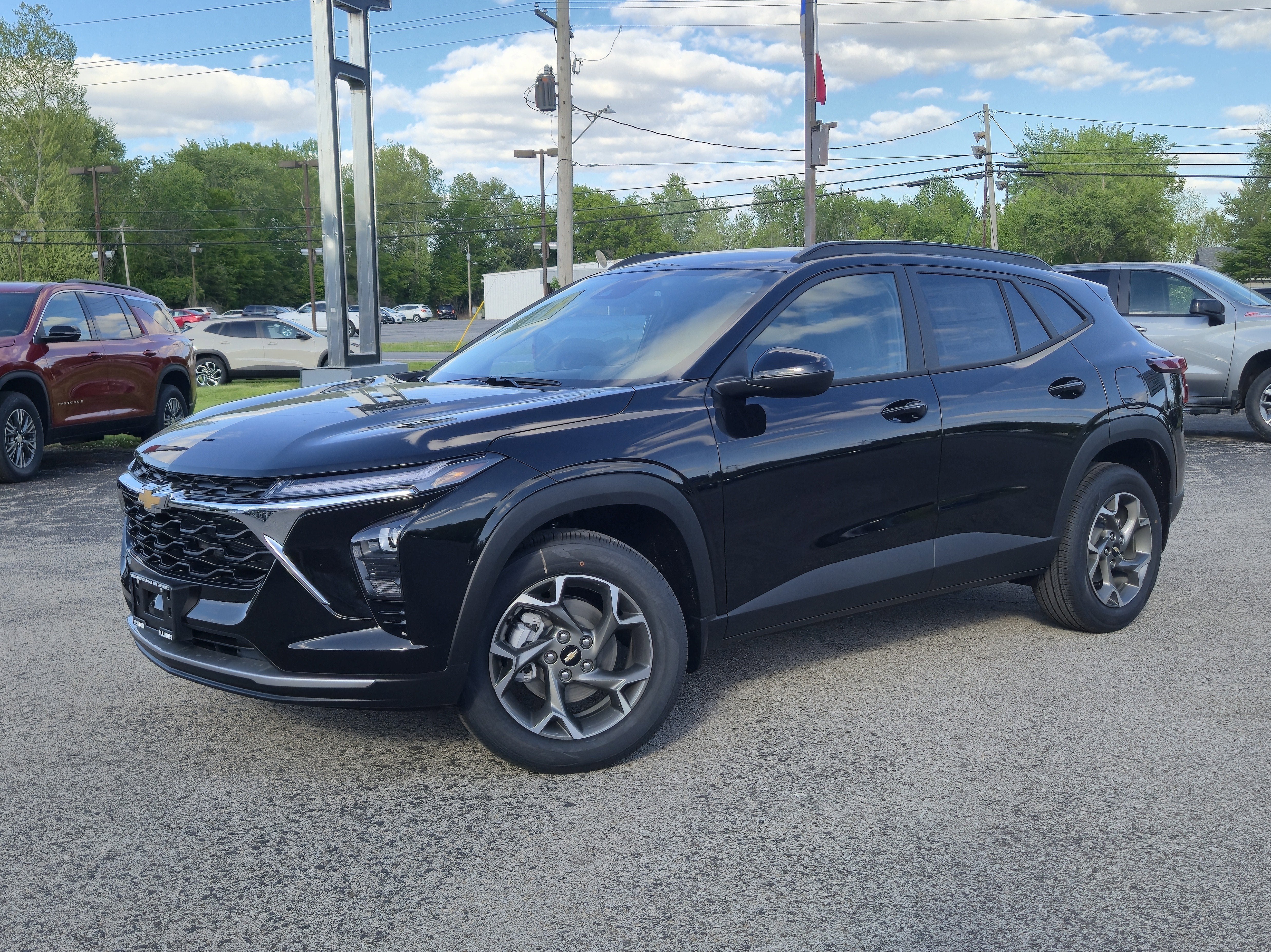 2026 Chevrolet Trax LT in Mosaic Black Metallic — front three-quarter view