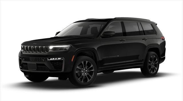 2026 Jeep Grand Cherokee GRAND CHEROKEE L LIMITED RESERVE 4X4 in Diamond Black Crystal Pearl-Coat Exterior Paint — front three-quarter view